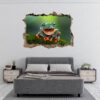 Frog Wall Decal - Self Adhesive Wall Sticker, Animal Wall Decal, Bedroom Wall Sticker, Removable Vinyl, Wall Decoration