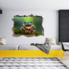 Frog Wall Decal - Self Adhesive Wall Sticker, Animal Wall Decal, Bedroom Wall Sticker, Removable Vinyl, Wall Decoration