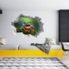 Frog Wall Decal - Self Adhesive Wall Sticker, Animal Wall Decal, Bedroom Wall Sticker, Removable Vinyl, Wall Decoration