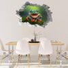 Frog Wall Decal - Self Adhesive Wall Sticker, Animal Wall Decal, Bedroom Wall Sticker, Removable Vinyl, Wall Decoration