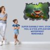 Frog Wall Decal - Self Adhesive Wall Sticker, Animal Wall Decal, Bedroom Wall Sticker, Removable Vinyl, Wall Decoration