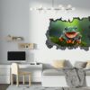 Frog Wall Decal - Self Adhesive Wall Sticker, Animal Wall Decal, Bedroom Wall Sticker, Removable Vinyl, Wall Decoration