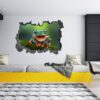 Frog Wall Decal - Self Adhesive Wall Sticker, Animal Wall Decal, Bedroom Wall Sticker, Removable Vinyl, Wall Decoration