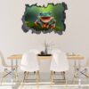 Frog Wall Decal - Self Adhesive Wall Sticker, Animal Wall Decal, Bedroom Wall Sticker, Removable Vinyl, Wall Decoration