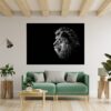 Lion Wall Art - Self Adhesive Wall Sticker, Animal Wall Decal, Bedroom Wall Sticker, Removable Vinyl, Wall Decoration