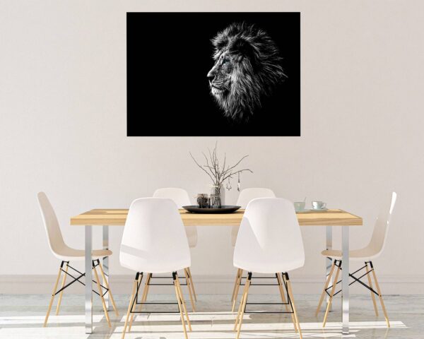 Lion Wall Art - Self Adhesive Wall Sticker, Animal Wall Decal, Bedroom Wall Sticker, Removable Vinyl, Wall Decoration