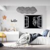 Lion Wall Art - Self Adhesive Wall Sticker, Animal Wall Decal, Bedroom Wall Sticker, Removable Vinyl, Wall Decoration