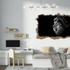 Lion Wall Art - Self Adhesive Wall Sticker, Animal Wall Decal, Bedroom Wall Sticker, Removable Vinyl, Wall Decoration