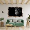 Lion Wall Art - Self Adhesive Wall Sticker, Animal Wall Decal, Bedroom Wall Sticker, Removable Vinyl, Wall Decoration