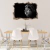 Lion Wall Art - Self Adhesive Wall Sticker, Animal Wall Decal, Bedroom Wall Sticker, Removable Vinyl, Wall Decoration