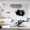 Lion Wall Art - Self Adhesive Wall Sticker, Animal Wall Decal, Bedroom Wall Sticker, Removable Vinyl, Wall Decoration