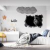 Lion Wall Art - Self Adhesive Wall Sticker, Animal Wall Decal, Bedroom Wall Sticker, Removable Vinyl, Wall Decoration