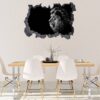 Lion Wall Art - Self Adhesive Wall Sticker, Animal Wall Decal, Bedroom Wall Sticker, Removable Vinyl, Wall Decoration