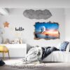 Dolphin Wall Decal - Self Adhesive Wall Sticker, Animal Wall Decal, Bedroom Wall Sticker, Removable Vinyl, Wall Decoration