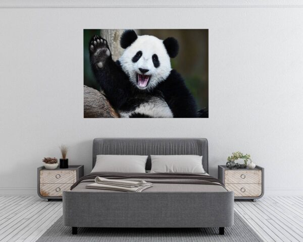 Panda Wall Sticker - Self Adhesive Wall Sticker, Animal Wall Decal, Bedroom Wall Sticker, Removable Vinyl, Wall Decoration