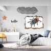 Spider Wall Sticker - Self Adhesive Wall Decal, Animal Wall Decal, Bedroom Wall Sticker, Removable Vinyl, Wall Decoration