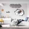 Spider Wall Sticker - Self Adhesive Wall Decal, Animal Wall Decal, Bedroom Wall Sticker, Removable Vinyl, Wall Decoration