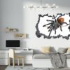 Spider Wall Sticker - Self Adhesive Wall Decal, Animal Wall Decal, Bedroom Wall Sticker, Removable Vinyl, Wall Decoration