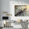 Compass Wall Sticker - Peel and Stick Wall Decal, Bedroom Wall Art, Vinyl Sticker, Vintage Wall Sticker, Digital Print