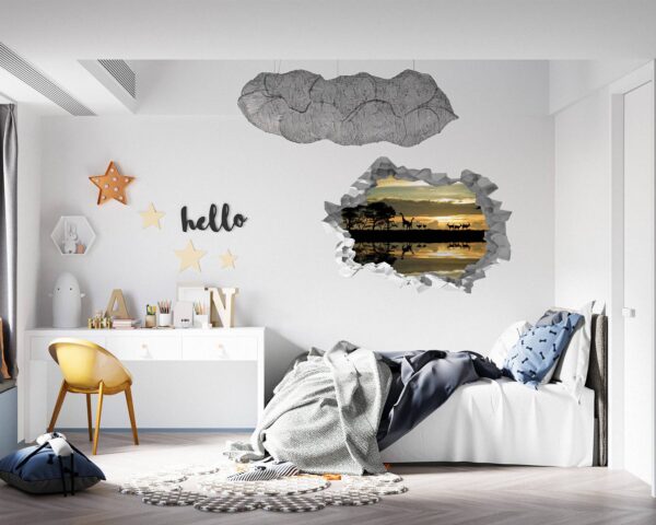 Horse Wall Sticker - Self Adhesive Wall Decal, Animal Wall Decal, Bedroom Wall Sticker, Removable Vinyl, Wall Decoration