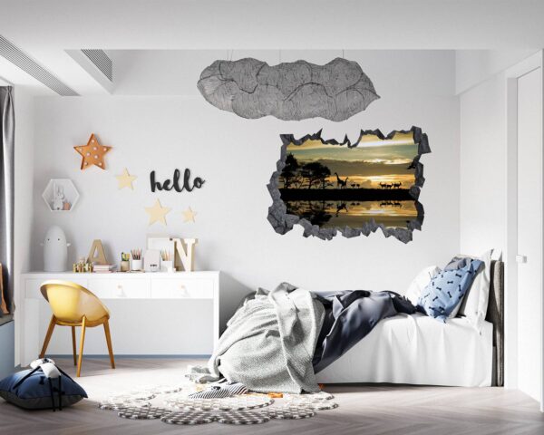 Horse Wall Sticker - Self Adhesive Wall Decal, Animal Wall Decal, Bedroom Wall Sticker, Removable Vinyl, Wall Decoration