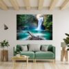 Waterfall Wall Decal - Peel and Stick Wall Decal, Landscape Wall Sticker, Vinyl Wall Decal, Wall Decor for Bedroom, Easy To apply, Wall Decor, Living Room Wall Sticker