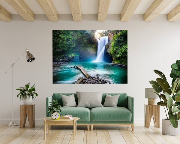 Waterfall Wall Decal - Peel and Stick Wall Decal, Landscape Wall Sticker, Vinyl Wall Decal, Wall Decor for Bedroom, Easy To apply, Wall Decor, Living Room Wall Sticker