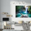 Waterfall Wall Decal - Peel and Stick Wall Decal, Landscape Wall Sticker, Vinyl Wall Decal, Wall Decor for Bedroom, Easy To apply, Wall Decor, Living Room Wall Sticker