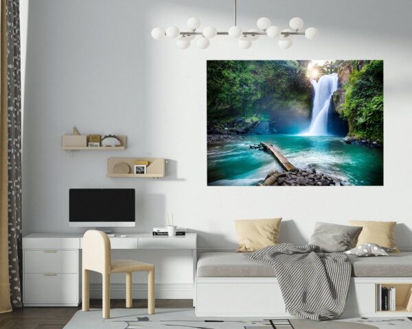 Waterfall Wall Decal - Peel and Stick Wall Decal, Landscape Wall Sticker, Vinyl Wall Decal, Wall Decor for Bedroom, Easy To apply, Wall Decor, Living Room Wall Sticker