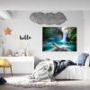 Waterfall Wall Decal - Peel and Stick Wall Decal, Landscape Wall Sticker, Vinyl Wall Decal, Wall Decor for Bedroom, Easy To apply, Wall Decor, Living Room Wall Sticker