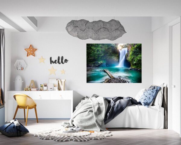 Waterfall Wall Decal - Peel and Stick Wall Decal, Landscape Wall Sticker, Vinyl Wall Decal, Wall Decor for Bedroom, Easy To apply, Wall Decor, Living Room Wall Sticker