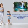 Waterfall Wall Decal - Peel and Stick Wall Decal, Landscape Wall Sticker, Vinyl Wall Decal, Wall Decor for Bedroom, Easy To apply, Wall Decor, Living Room Wall Sticker