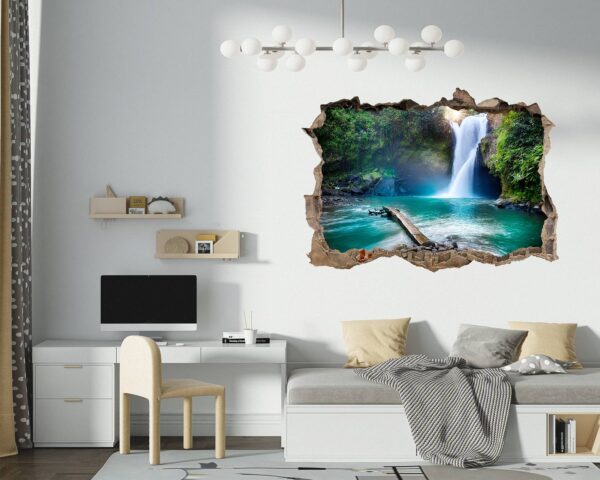 Waterfall Wall Decal - Peel and Stick Wall Decal, Landscape Wall Sticker, Vinyl Wall Decal, Wall Decor for Bedroom, Easy To apply, Wall Decor, Living Room Wall Sticker