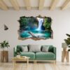 Waterfall Wall Decal - Peel and Stick Wall Decal, Landscape Wall Sticker, Vinyl Wall Decal, Wall Decor for Bedroom, Easy To apply, Wall Decor, Living Room Wall Sticker