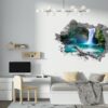 Waterfall Wall Decal - Peel and Stick Wall Decal, Landscape Wall Sticker, Vinyl Wall Decal, Wall Decor for Bedroom, Easy To apply, Wall Decor, Living Room Wall Sticker