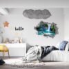 Waterfall Wall Decal - Peel and Stick Wall Decal, Landscape Wall Sticker, Vinyl Wall Decal, Wall Decor for Bedroom, Easy To apply, Wall Decor, Living Room Wall Sticker