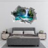 Waterfall Wall Decal - Peel and Stick Wall Decal, Landscape Wall Sticker, Vinyl Wall Decal, Wall Decor for Bedroom, Easy To apply, Wall Decor, Living Room Wall Sticker