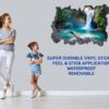 Waterfall Wall Decal - Peel and Stick Wall Decal, Landscape Wall Sticker, Vinyl Wall Decal, Wall Decor for Bedroom, Easy To apply, Wall Decor, Living Room Wall Sticker