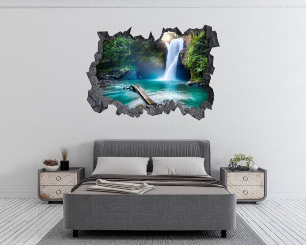 Waterfall Wall Decal - Peel and Stick Wall Decal, Landscape Wall Sticker, Vinyl Wall Decal, Wall Decor for Bedroom, Easy To apply, Wall Decor, Living Room Wall Sticker