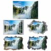 Waterfall Wall Sticker - Peel and Stick Wall Decal, Landscape Wall Sticker, Vinyl Wall Decal, Wall Decor for Bedroom, Easy To apply, Wall Decor, Living Room Wall Sticker