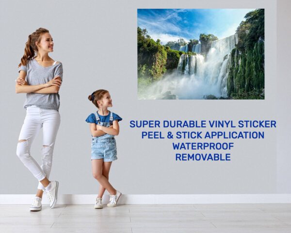 Waterfall Wall Sticker - Peel and Stick Wall Decal, Landscape Wall Sticker, Vinyl Wall Decal, Wall Decor for Bedroom, Easy To apply, Wall Decor, Living Room Wall Sticker