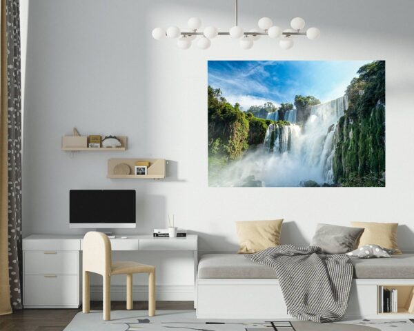 Waterfall Wall Sticker - Peel and Stick Wall Decal, Landscape Wall Sticker, Vinyl Wall Decal, Wall Decor for Bedroom, Easy To apply, Wall Decor, Living Room Wall Sticker