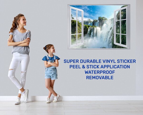 Waterfall Wall Sticker - Peel and Stick Wall Decal, Landscape Wall Sticker, Vinyl Wall Decal, Wall Decor for Bedroom, Easy To apply, Wall Decor, Living Room Wall Sticker