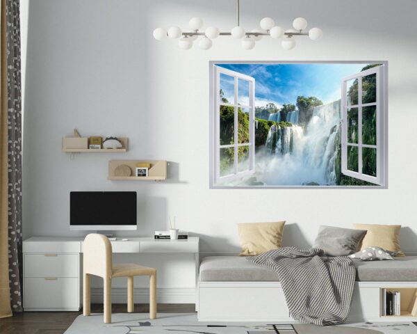 Waterfall Wall Sticker - Peel and Stick Wall Decal, Landscape Wall Sticker, Vinyl Wall Decal, Wall Decor for Bedroom, Easy To apply, Wall Decor, Living Room Wall Sticker