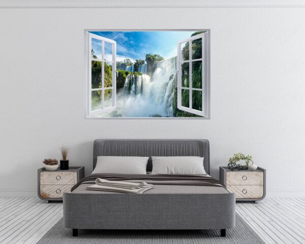 Waterfall Wall Sticker - Peel and Stick Wall Decal, Landscape Wall Sticker, Vinyl Wall Decal, Wall Decor for Bedroom, Easy To apply, Wall Decor, Living Room Wall Sticker