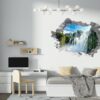 Waterfall Wall Sticker - Peel and Stick Wall Decal, Landscape Wall Sticker, Vinyl Wall Decal, Wall Decor for Bedroom, Easy To apply, Wall Decor, Living Room Wall Sticker