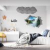 Waterfall Wall Sticker - Peel and Stick Wall Decal, Landscape Wall Sticker, Vinyl Wall Decal, Wall Decor for Bedroom, Easy To apply, Wall Decor, Living Room Wall Sticker