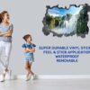 Waterfall Wall Sticker - Peel and Stick Wall Decal, Landscape Wall Sticker, Vinyl Wall Decal, Wall Decor for Bedroom, Easy To apply, Wall Decor, Living Room Wall Sticker