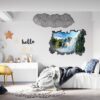 Waterfall Wall Sticker - Peel and Stick Wall Decal, Landscape Wall Sticker, Vinyl Wall Decal, Wall Decor for Bedroom, Easy To apply, Wall Decor, Living Room Wall Sticker