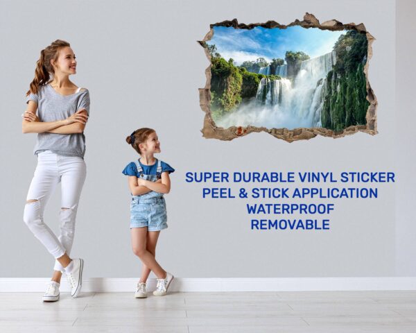 Waterfall Wall Sticker - Peel and Stick Wall Decal, Landscape Wall Sticker, Vinyl Wall Decal, Wall Decor for Bedroom, Easy To apply, Wall Decor, Living Room Wall Sticker